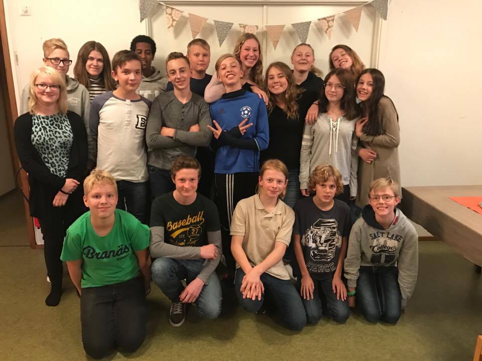 De 19 konfirmanderna!